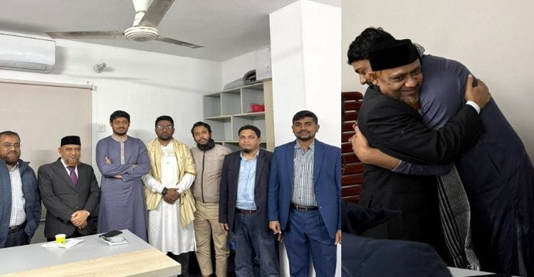 নাসিরুদ্দিন পাটোয়ারীর সঙ্গে হাসিমুখে সাক্ষাৎ মনোনয়ন প্রত্যাহার করা জামায়াত প্রার্থীর